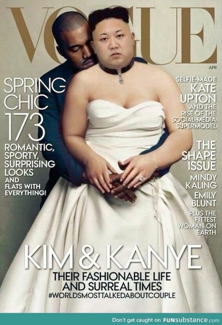 kim & kanye meme vogue