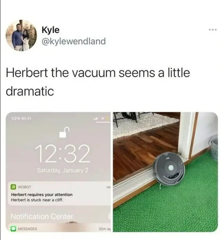 dramatic vacuum tweet