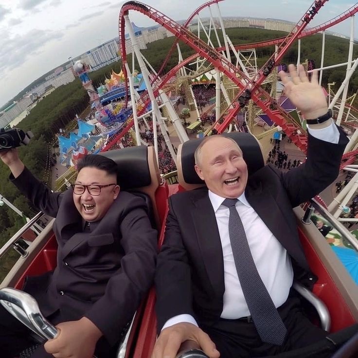 putin kim jong un rollercoaster 