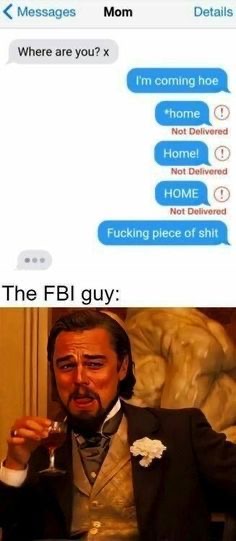 funny text message meme fbi guy leonardo di caprio