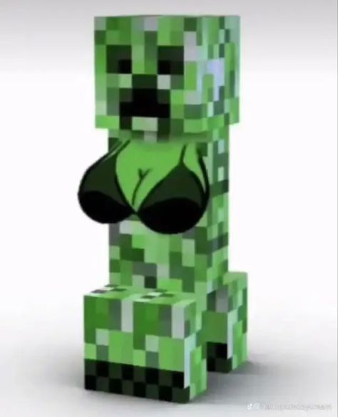 minecraft creeper tits meme