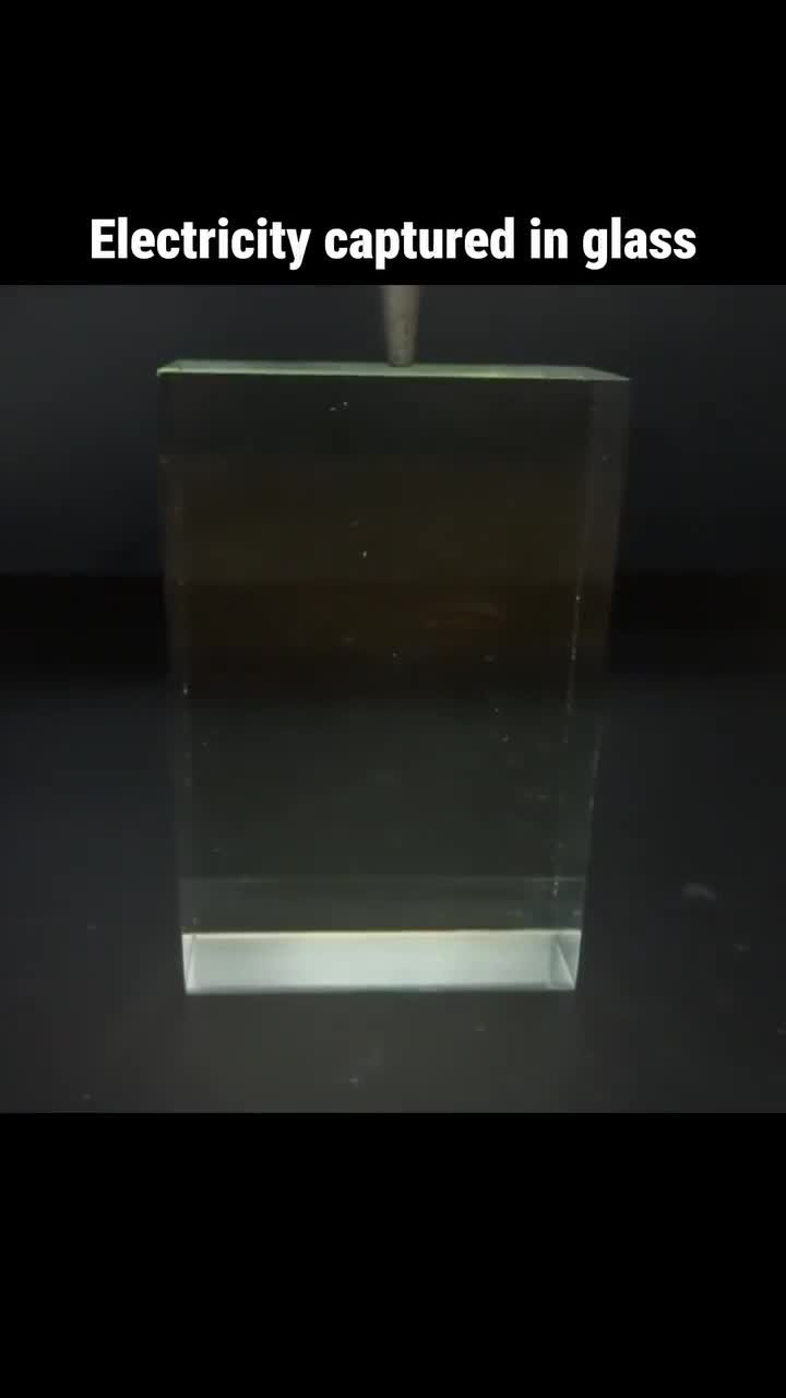 Electricity captured in glass