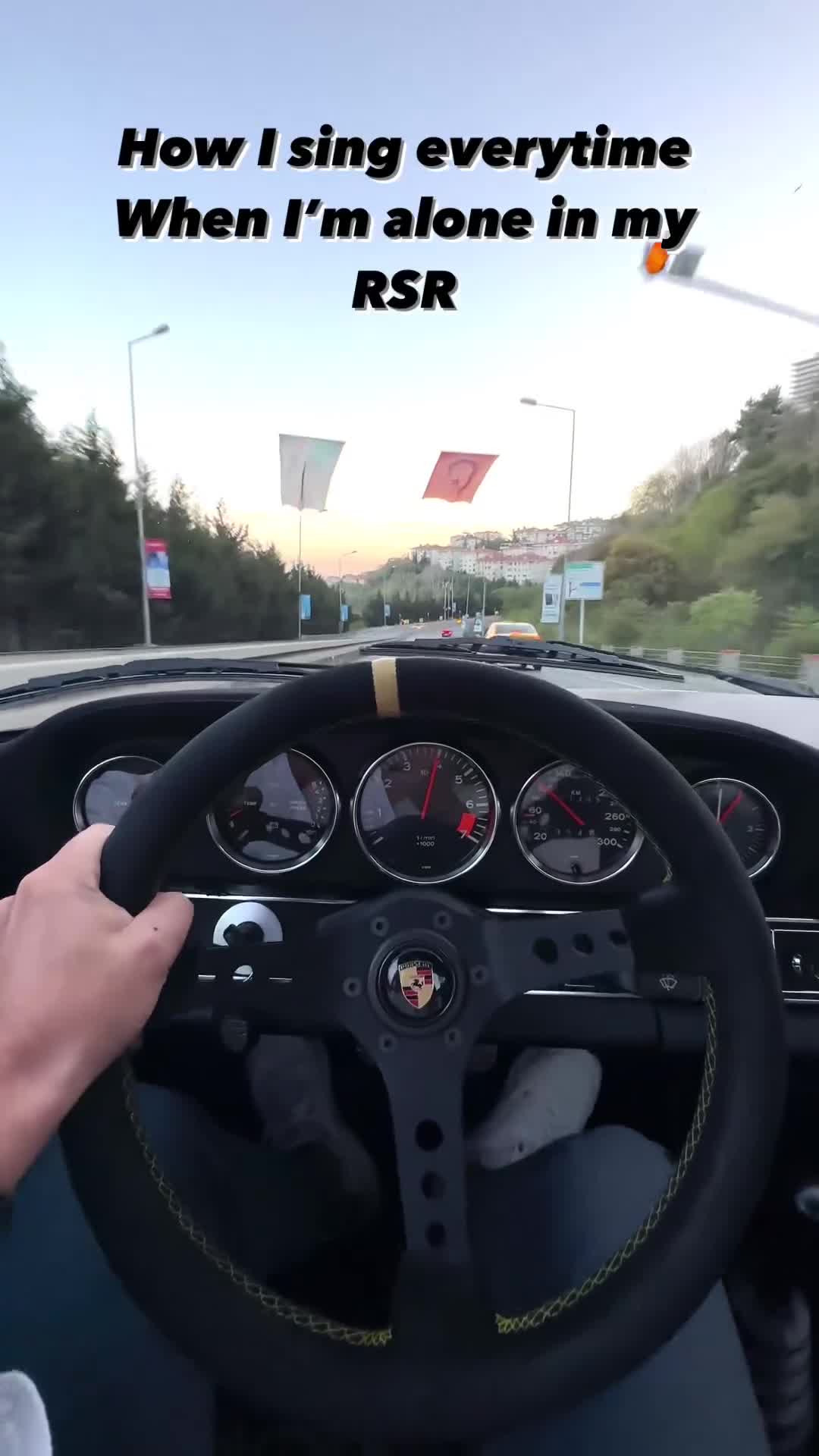 How I sing when I am alone in my RSR porsche zorlu